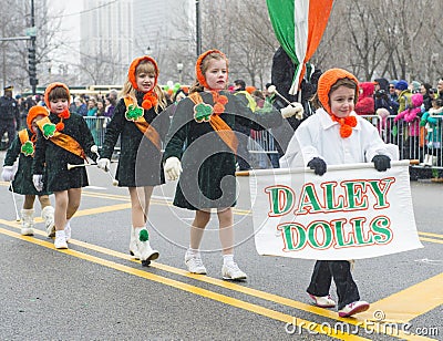 Chicago Saint Patrick parade Editorial Stock Photo