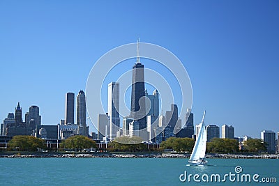 Chicago Skyline Stock Photo