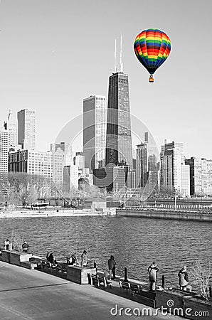 The Chicago Skyline Editorial Stock Photo
