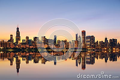 Chicago skyline Stock Photo