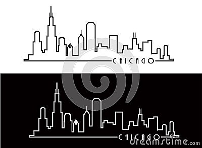 Chicago Skyline Vector Illustration