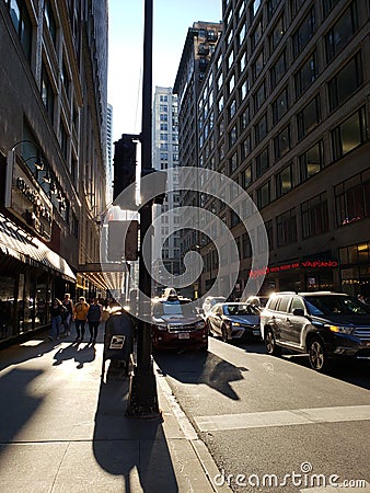 Chicago street view Editorial Stock Photo