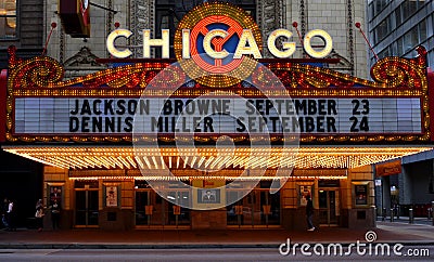 Chicago Theater Editorial Stock Photo