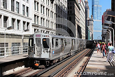 Chicago rapid transit Editorial Stock Photo