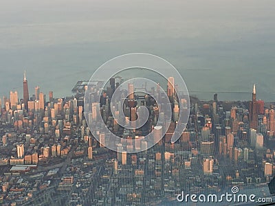 Chicago viewed from above Stock Photo