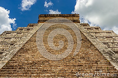 Chichen Itza - Ancient Maya Temple Ruins in Yucatan, Mexico Stock Photo