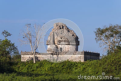 Chichen Itza, Mexico - El Caracol observatory temple Stock Photo