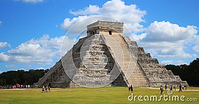 Chichen Itza Pyramid Stock Photo