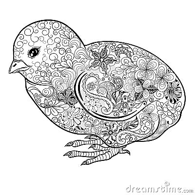 Chick doodle Vector Illustration