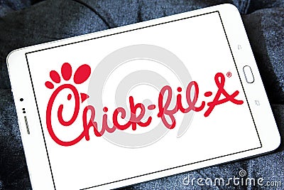 Chick-fil-A fast food restaurant logo Editorial Stock Photo