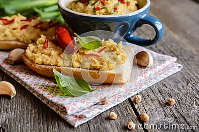 Chick pea spread Stock Photo