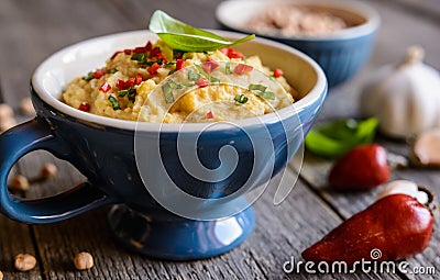 Chick pea spread Stock Photo