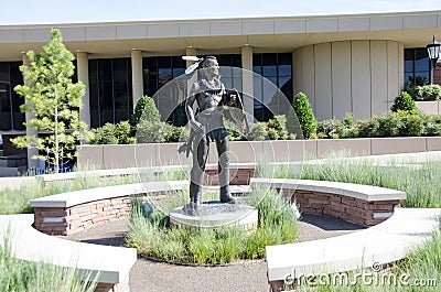 Chickasaw Nation Garden Editorial Stock Photo