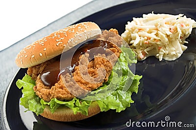 Chicken breast sandwich Stock Photo