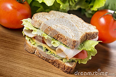 Chicken breast sandwich Stock Photo