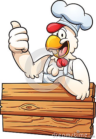 Chicken chef Vector Illustration