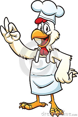 Chicken chef Vector Illustration