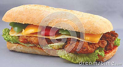 Chicken club sandwich Stock Photo