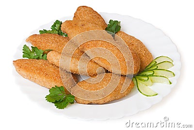 Chicken cutlet Stock Photo