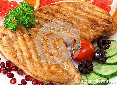 Chicken cutlets Stock Photo