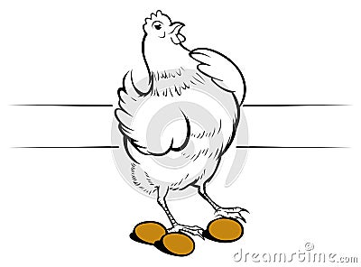 Chicken egg Vector Illustration