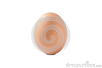 Chicken egg on a white background. Egg close-up for designers Stock Photo