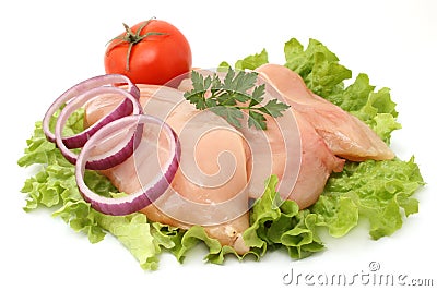 Chicken fillets Stock Photo