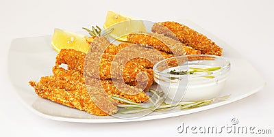 Chicken fingers Stock Photo