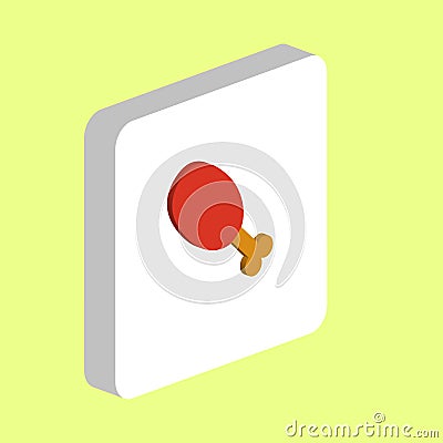 Chicken leg computer symbol Stock Photo