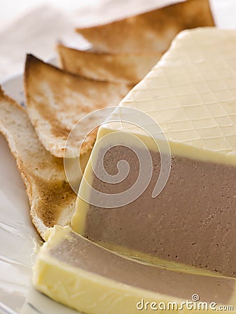 Chicken Liver and Foie Gras Parfait Stock Photo