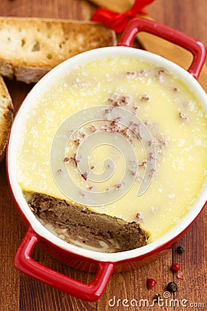 Chicken liver pate Stock Photo