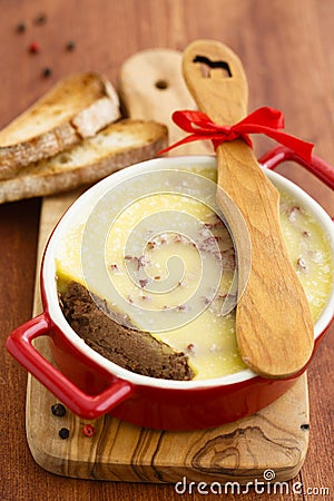 Chicken liver pate Stock Photo