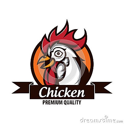 Chicken logo stock Vector Illustration