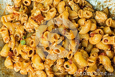 Chicken Macaroni Stock Photo