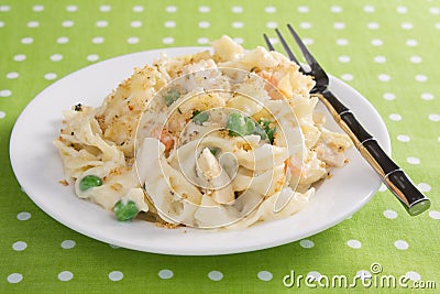 Chicken Noodle Casserole Stock Photo