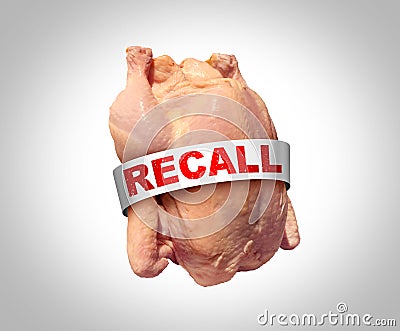 Chicken Recall Cartoon Illustration