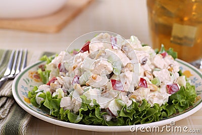 Chicken Salad meal Stock Photo