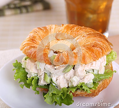 Chicken Salad Sandwich Stock Photo