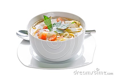 Chicken soup Stock Photo