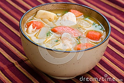 Chicken Soup - Caribbean Style Stock Photo