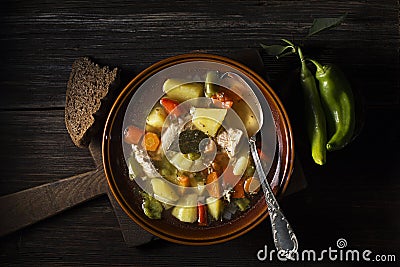 Chicken stew Stock Photo