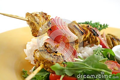 Chicken Tandoori Skewers 2 Stock Photo