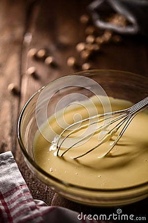 Chickpea Batter Stock Photo