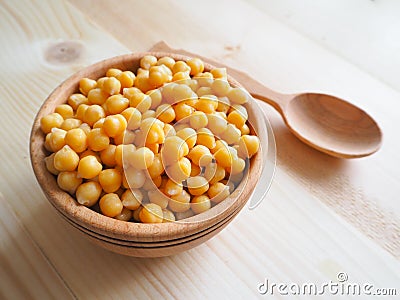 Chickpea beans. Ingredient for healthy vegetarian meals. Stock Photo