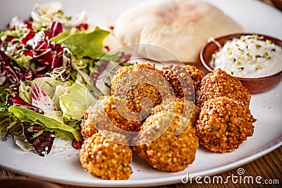 Chickpea falafel balls Stock Photo