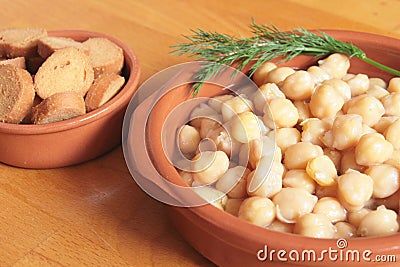 Chickpea soup Stock Photo