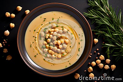 Chickpea Soup a classic of Umbrian cuisine and the epitome of Italian comfort food Stock Photo