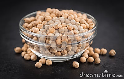 Chickpeas selective focus Stock Photo