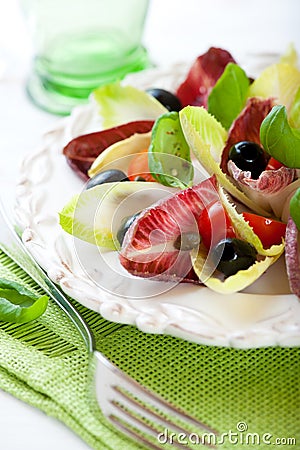 Chicory salad Stock Photo