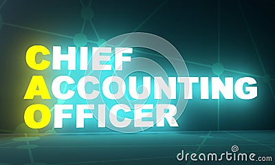 Chief Accounting Officer Stock Photo